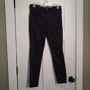 American Eagle Next Level Stretch Skinny Jeans Black 6 Short High Rise